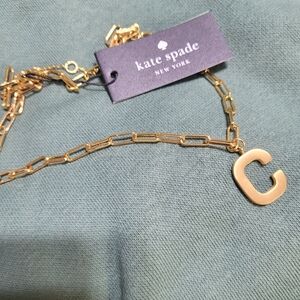 Kate Spade Gold Letter C Necklace